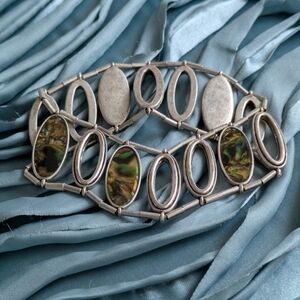 Abalone Bracelet Modern Oval Design